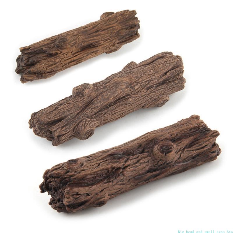 Aquarium Plant Substrate - พิพิธภัณฑ์สัตว์น้ําตกแต่งต้นไม้ Trunk Log พลาสติก Aquarium เครื่องประดับถังปลา