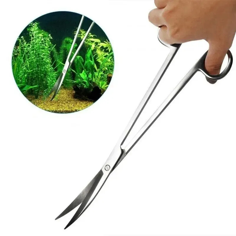 Planted Aquarium Cleaning - กรรไกรตู้ปลา, เครื่องมือทําความสะอาดสแตนเลสยาวพิเศษ, เครื่องมือตู้ปลา Aquascape