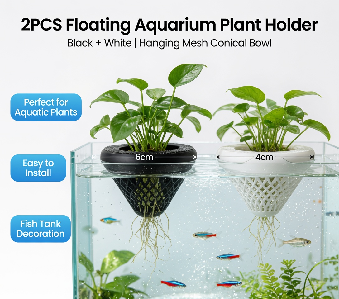 ที่วางต้นไม้ในตู้ปลาแบบลอยน้ำ  - Aquarium Plants Live บทวิจารณ์และราคา