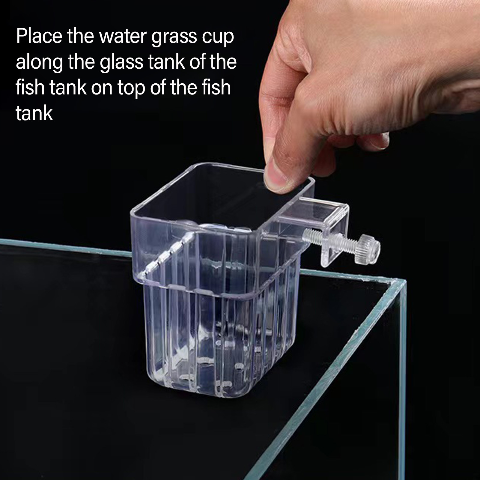 ที่วางต้นไม้อะคริลิกใส ตะกร้าป - Aquarium Plant Holder บทวิจารณ์และราคา